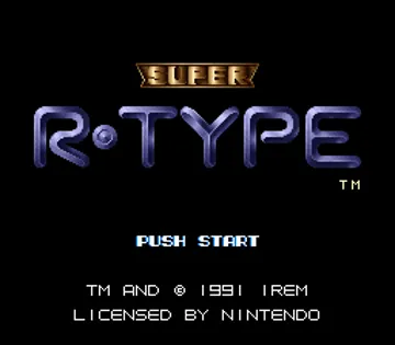 Super R-Type (USA) screen shot title